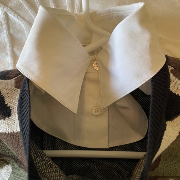 NWOT VERONICA BEARD Alpha Striped Metallic Camo Jacquard Cropped Sweater, Green - Picture 3 of 4